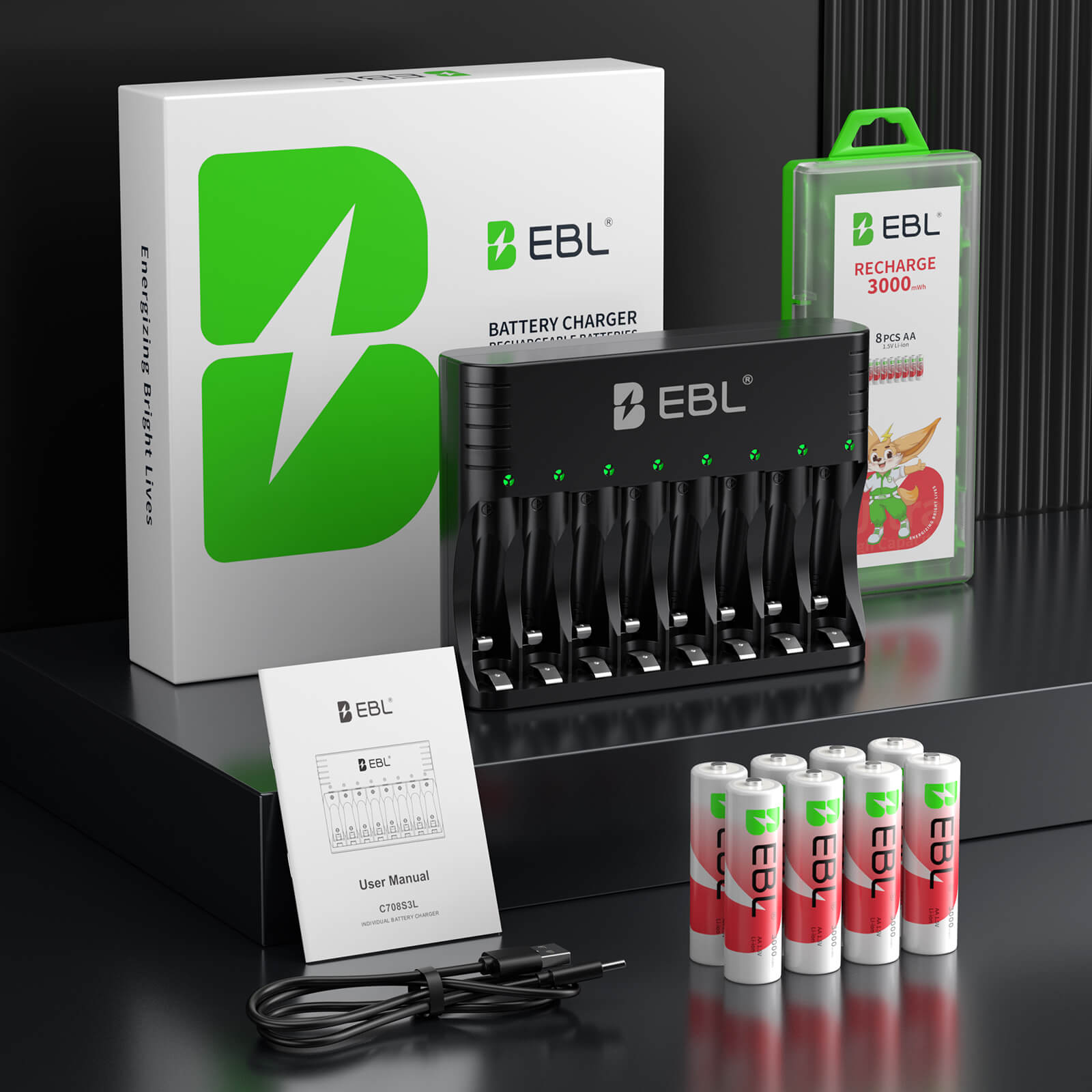 EBL Rechargeable battery